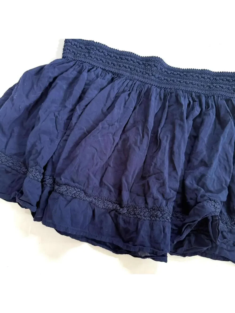 Aeropostale Women's Navy and Blue Skirt